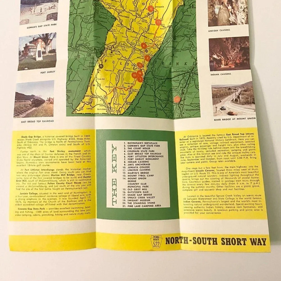 Vintage Juniata Wonderland Pennsylvania Travel Brochure Souvenir - Picture 4 of 9